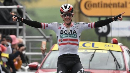 Patrick Konrad (Bora-Hansgrohe), vainqueur de la 16e étape du Tour de France 2021. (PHILIPPE LOPEZ / AFP)