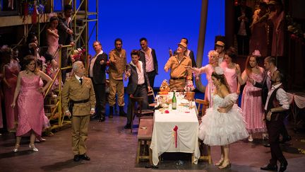 "L'élixir d'amour" de Gaetano Donizetti à l'Opéra de Rennes. (LAURENT GUIZARD PHOTOGRAPHE)