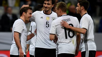 Les joueurs allemands visent un 4e titre à l'Euro (PATRIK STOLLARZ / AFP)