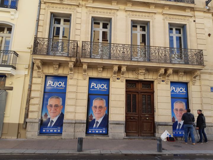 La permanence de Jean-Marc Pujol, maire sortant Les Républicains. (SARAH TUCHSCHERER / RADIO FRANCE)