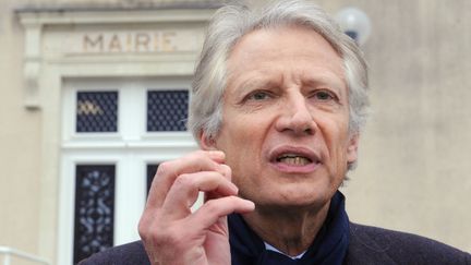 Dominique de Villepin le 28 f&eacute;vrier 2012 &agrave; Vaiges (Mayenne). (JEAN-FRANCOIS MONIER / AFP)