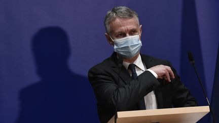 Le procureur national antiterroriste, Jean-François Ricard, le 29 septembre 2020, lors d'une conférence de presse sur l'attentat du 25 septembre à Paris. (STEPHANE DE SAKUTIN / AFP)