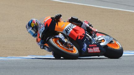 Dani Pedrosa lors des essais libres du GP des Etats-Unis (ROBYN BECK / AFP)