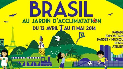 Détail de l'affiche officielle de "Sensacional Brasil" (12 avril-11 mai 2014)
