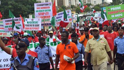 Marche anticorruption à Abuja, au Nigeria, le 10 septembre 2015. ( AFP PHOTO / STRINGER)