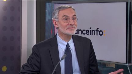 Thierry Mallet, président-directeur général de Transdev, invité de franceinfo le 10 mars 2021. (FRANCEINFO)