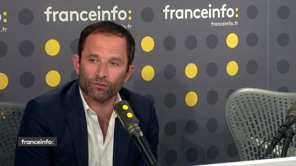 Le fondateur du mouvement Générations, Benoît Hamon, était l'invité du "19h20 politique" sur franceinfo mardi soir. (FRANCEINFO)