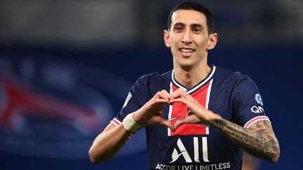 Angel Di Maria a inscrit un doublé face à Rennes. (FRANCK FIFE / AFP)