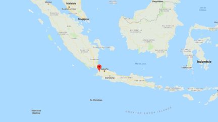 Les autorités ont demandé aux habitants des côtes d'évacuer, après le séisme survenu le 2 août 2019 au large de l'île de Java.&nbsp; (GOOGLE MAPS)