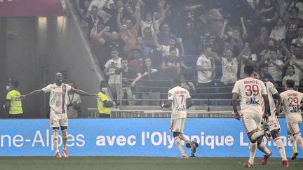 Moussa Dembele a frappé le premier face à Strasbourg dimanche 12 septembre.&nbsp; (JEFF PACHOUD / AFP)