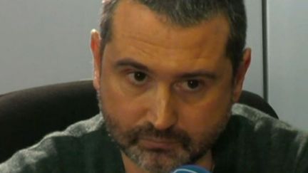 Julien Pontes, porte-parole du collectif "Rouge direct", vendredi 1er février sur France Bleu. (FRANCE BLEU/RADIOFRANCE)