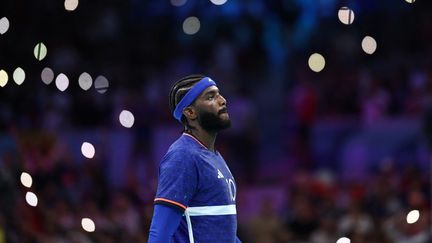 Dika Mem lors du quart de finale France-Allemagne, à l'occasion des Jeux olympiques de Paris 2024, au stade Pierre-Mauroy, à Villeneuve-d'Ascq, le 7 août 2024. (SAMEER AL-DOUMY / AFP)