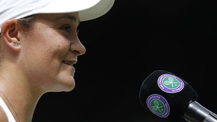Ashleigh Barty atteint la finale de Wimbledon pour la première fois de sa carrière (ADRIAN DENNIS / AFP)