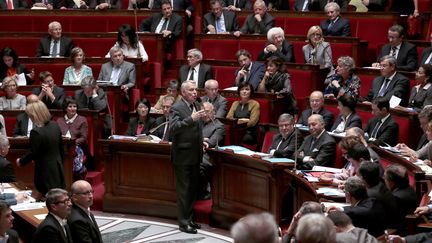 Jean-Marc Ayrault le 1er octobre 2013 &agrave; l'Assembl&eacute;e nationale&nbsp; (JACQUES DEMARTHON / AFP)