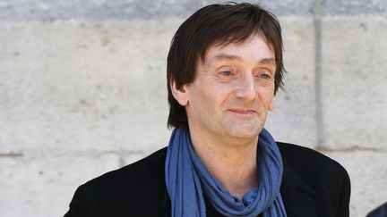 Pierre Palmade aux obsèques de Sylvie Joly, le 9 septembre 2015 à Paris. (FRANCOIS GUILLOT / AFP)