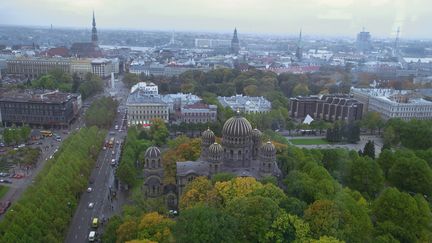 Vue sur Riga, capitale de la Lettonie.&nbsp;&nbsp;&nbsp; (MAXPPP)