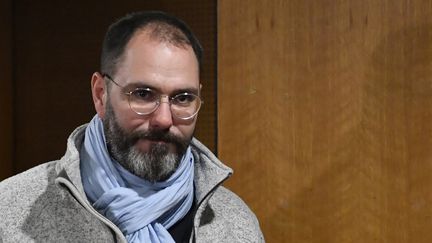 François Devaux, président de l'association La parole libérée, le 15 janvier 2020, au palais de justice de Lyon. (PHILIPPE DESMAZES / AFP)