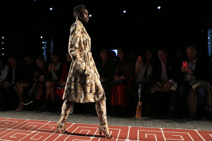 Guy Laroche printemps-été 2020, à la Paris Fashion Week, le 25 septembre 2019.&nbsp; (PIERRE TEYSSOT / MAXPPP)