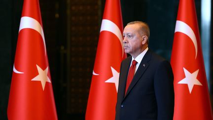 Le président turc Recep Tayip Erdogan à Ankara (Turquie), le 29 octobre 2019. (HALIL SAGIRKAYA / ANADOLU AGENCY)