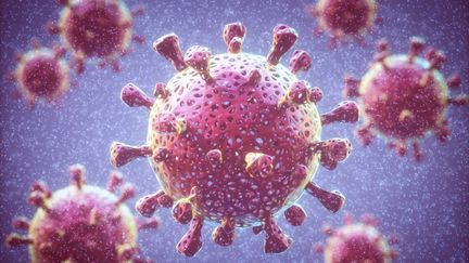 Vue d'artiste, illustrative,&nbsp; du nouveau coronavirus.&nbsp; (Science Photo Library via AFP)