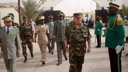 Algérie-Mauritanie: officiels des deux pays (archives). Aucune date n'a été annoncée de source officielle pour l'ouverture effective de ce point de passage. (STR / AFP)