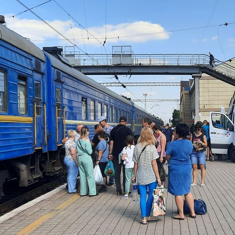 On June 12, 2022, the train carrying hundreds of civilians on the platform at Pokrovsk station (Ukraine).