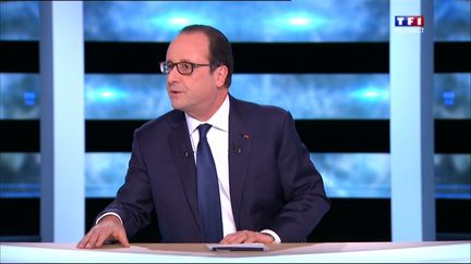 &nbsp; (François Hollande le 06 novembre 2014 sur TF1 © Capture d'écran TF1)