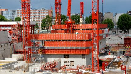 Le chantier du nouveau tribunal de grande instance de Paris, le 6 mai 2015.&nbsp; (CITIZENSIDE / PATRICE PIERROT / AFP)