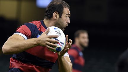 Le capitaine Mamuka Gorgodze sera de nouveau titulaire face aux All Blacks (LOIC VENANCE / AFP)