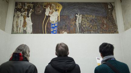 La "Frise Beethoven" de Klimt restera au Palais de la Sécession, propriété de l'Etat autrichien. 
 (PATRICK DOMINGO / AFP)