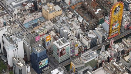 Vue aérienne du quartier de Minami d'Osaka
 (Masazumi Nakahara / Yomiuri / The Yomiuri Shimbun)