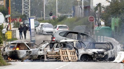 Nuit de violences à Moirans (Isèr), le 20 octobre 2015. (MAXPPP)