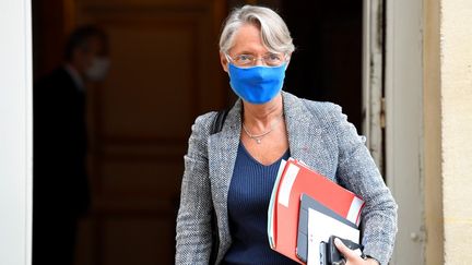 La ministre du Travail Elisabeth Borne à Matignon (Paris), le 29 septembre 2020.&nbsp; (BERTRAND GUAY / AFP)