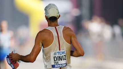 Yohann Diniz lors des Mondiaux de Doha, le 28 septembre 2019.&nbsp; (PHILIPPE MILLEREAU / KMSP / AFP)