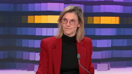 Agnès Pannier-Runacher, ministre de l'Industrie, était, vendredi 11 février 2022, l'invitée du débat du 8h30 franceinfo autour de la politique énergétique de la France. (FRANCEINFO)