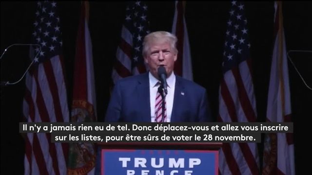 Trump se trompe dans la date de l'élection