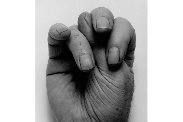 John Coplans, Front Hand, Thumb Up, Middle, 1988&nbsp; (© The John Coplans Trust)