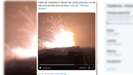 Capture d'écran de la vidéo partagée sur Twitter, le 26 septembre 2019. (CAPTURE ECRAN TWITTER)