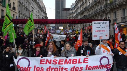 Manifestation &agrave; Paris contre la prostitution, le 23 novembre 2013. (CITIZENSIDE/PATRICE PIERROT / CITIZENSIDE.COM)