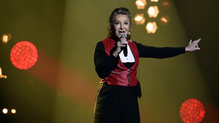 La chanteuse Sheila sur scène à Nancy (Meurthe-et-Moselle) le 19 janvier 2018 (ALEXANDRE MARCHI / MAXPPP)