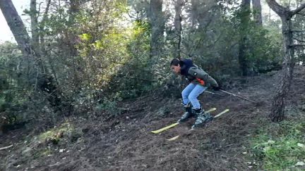 Le ski sur aiguilles de pins à Arcachon (France 3)