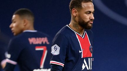 L'attaquant du PSG, Neymar, lors d'un match de Ligue 1, contre Lyon, le 13 décembre 2020, au&nbsp;Parc des Princes à Paris. (FRANCK FIFE / AFP)