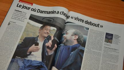 Article sur Gérard Darmanin dans le magazine Le Point du jeudi 23 novembre. (JEAN-CHRISTOPHE BOURDILLAT / RADIO FRANCE)