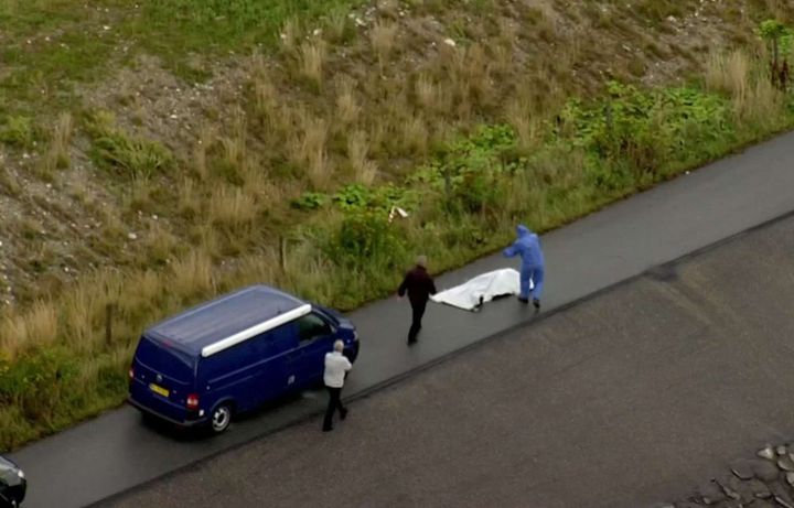 Le buste de Kim Wall a été retrouvé sur une plage de la baie de Køge, au Danemark, le 21 août 2017. (AP/SIPA)