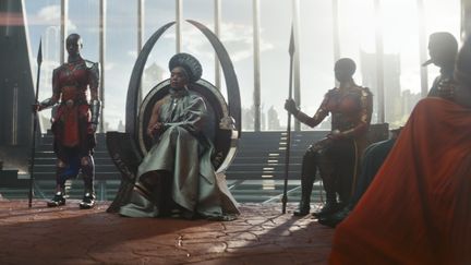 Angela Bassett, Danai Gurira, Florence Kasumba et Dorothy Steel dans&nbsp;"Black Panther : Wakanda Forever" de&nbsp;Ryan Coogler 2022). (WALT DISNEY COMPANY)