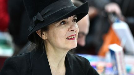 Amélie Nothomb à la foire du livre de Brive, le 9 novembre 2019 (ST?PHANIE PARA / MAXPPP)