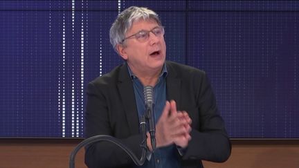 Éric Coquerel, député La France insoumise de Seine-Saint-Denis, le 23 janvier 2021 sur franceinfo. (FRANCEINFO / RADIOFRANCE)