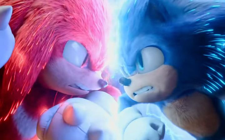 The film notably marks the arrival of the character of Knuckles, the eternal rival of the hypersonic hedgehog.  (PARAMOUNT PICTURES)