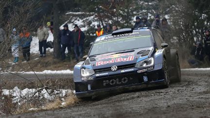 Sébastien Ogier sur sa Polo - Volswagen (ALEXANDRE GUILLAUMOT / ALEXANDRE GUILLAUMOT)