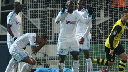 Les Phocéens à la peine en Ligue des Champions (ANNE-CHRISTINE POUJOULAT / AFP)